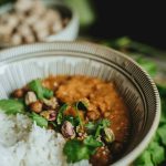 Tomato Achar in a plate.